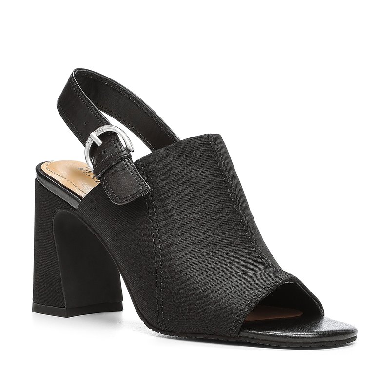 Shop Nydj Lyssa Block Heel Sandals In Black