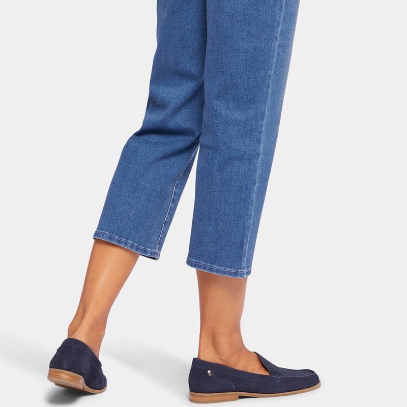 Shop Nydj Relaxed Piper Crop Jeans In Blue