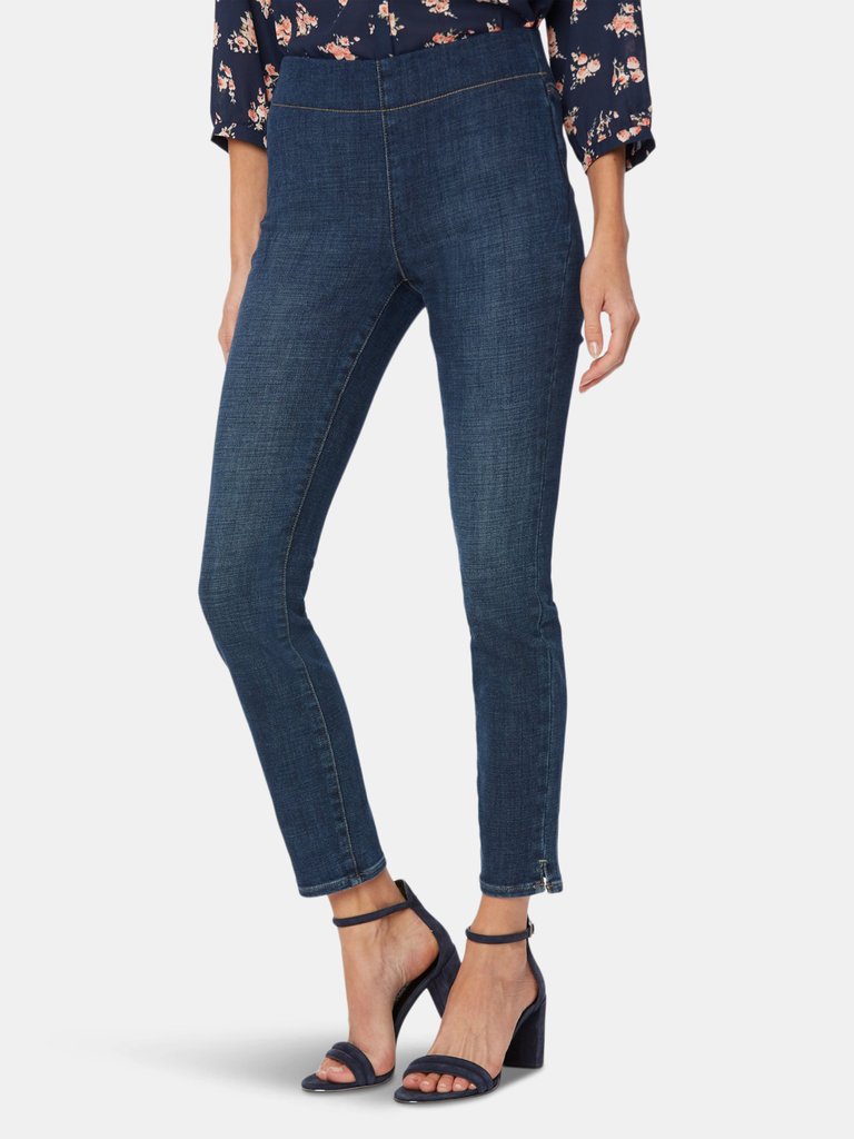 Skinny Ankle Pull-On Jeans - Clean Marcel