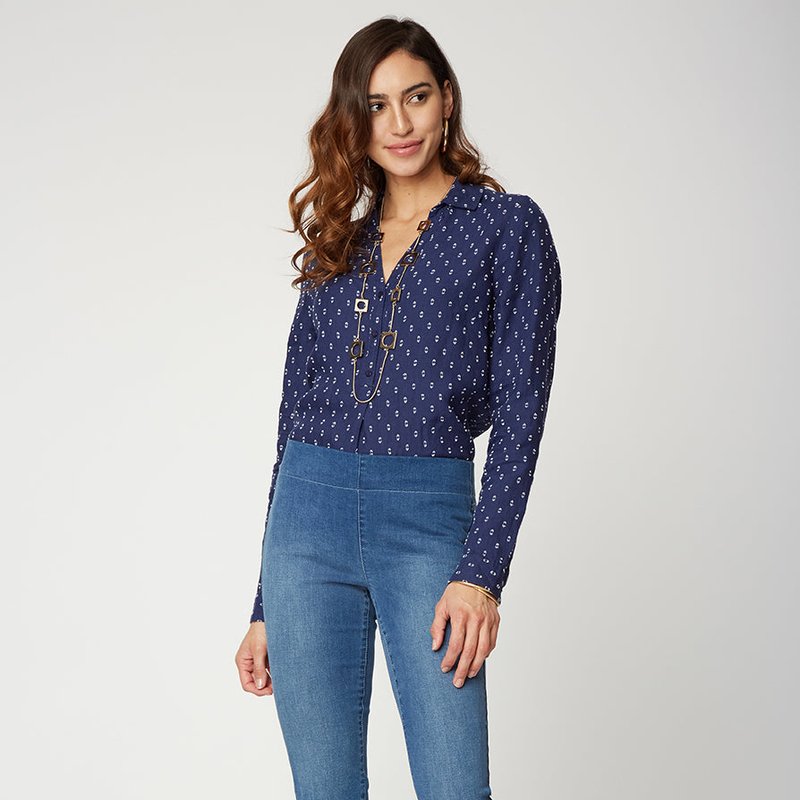 Nydj Skinny Ankle Pull-on Jeans In Blue