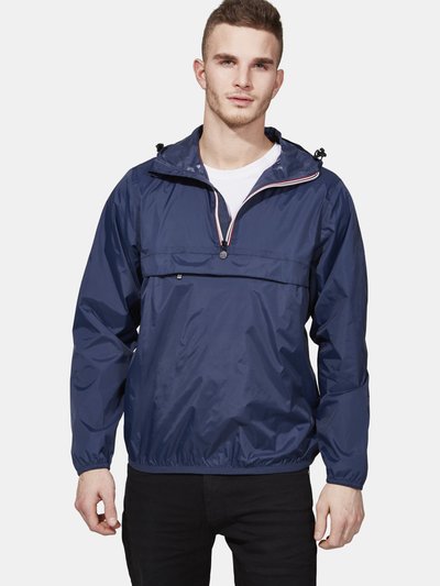 O8 Lifestyle Alex - Navy Quarter Zip Packable Rain Jacket product