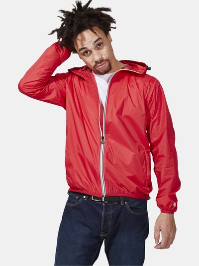O8 Lifestyle Max - Red Full Zip Packable Rain Jacket product