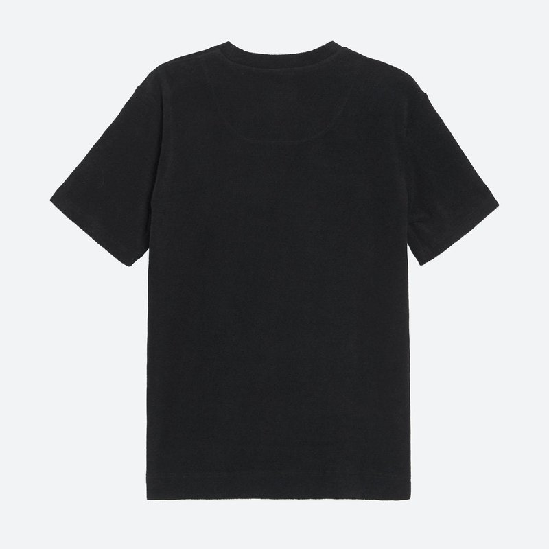 Oas Solid Terry Tee In Black