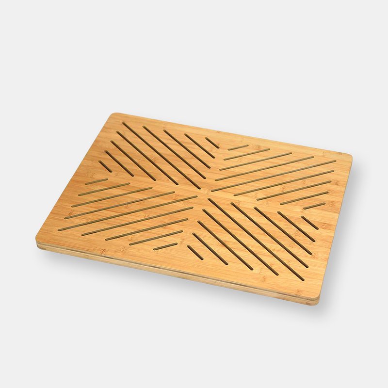 Oceanstar Bamboo Floor And Bath Mat With Non-slip Rubber Feet Fm1750cnc In Brown