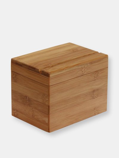 Oceanstar Oceanstar Bamboo Recipe Box with Divider RB1408 product