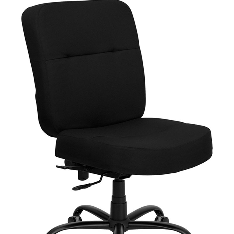Offex Hercules Series Big & Tall 400 Lb. Rated Black Fabric Executive Swivel Ergonomic Office Chair