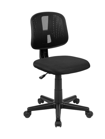 Offex Offex Fundamentals Mid-Back Black Mesh Swivel Task Office Chair with Pivot Back, BIFMA Certified product