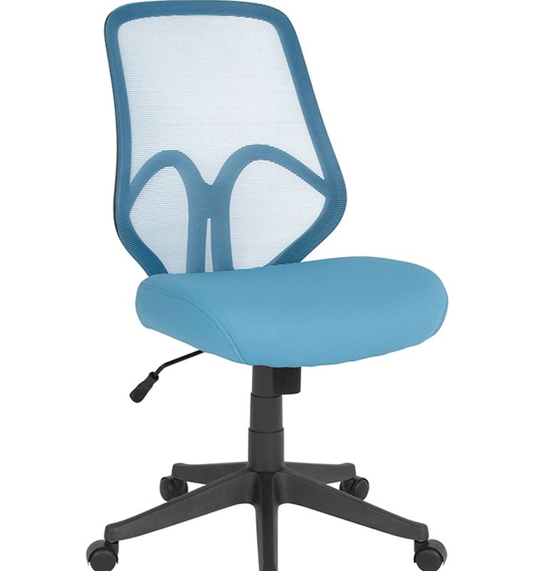 Offex Salerno Series High Back Light Blue Mesh Office Chair