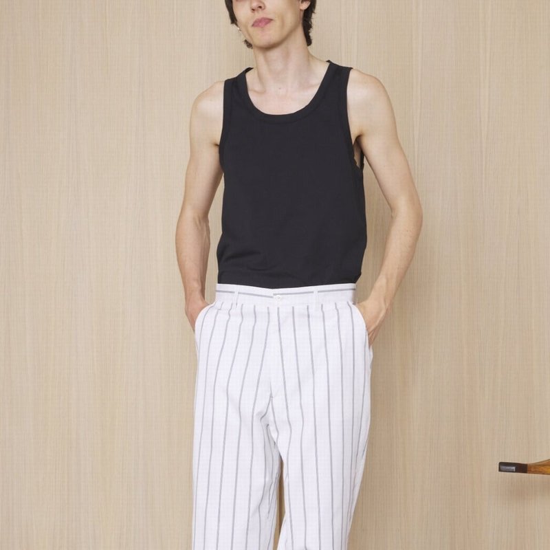 Shop Officine Generale Tino Tank Top Cotton In Black