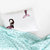 Brunette Mermaid Pillowcase Standard Size 20X30" - White