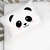 Panda Face Pillowcase (Child Size 14x20") - White