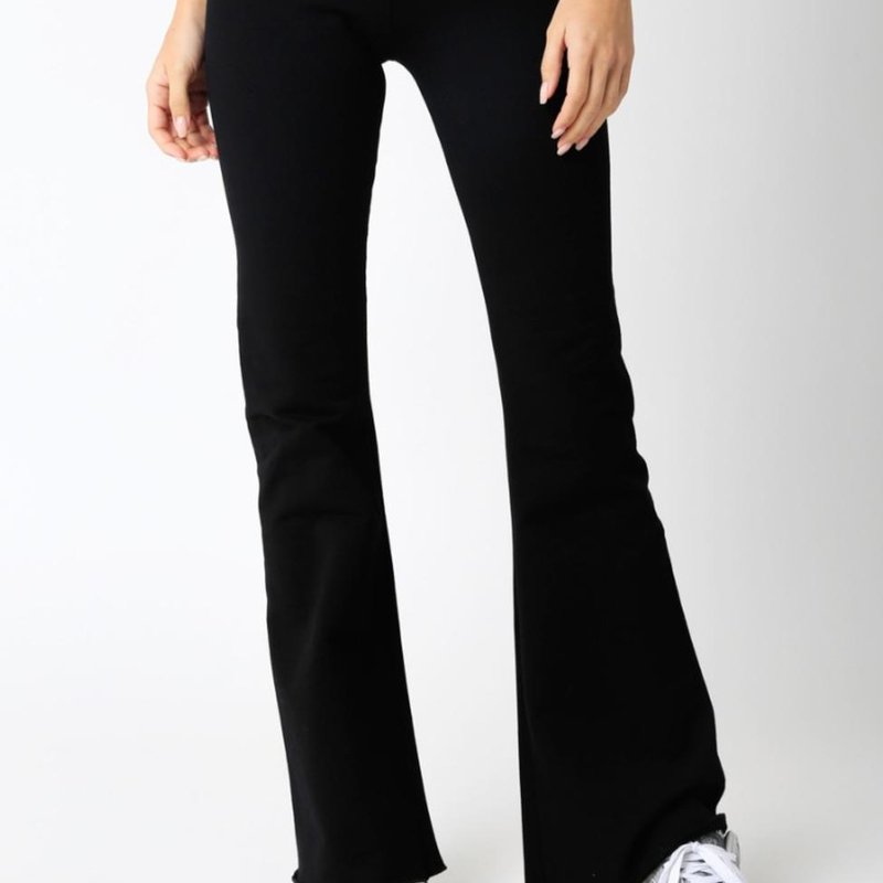 Shop Olivaceous Pullon Pants In Black