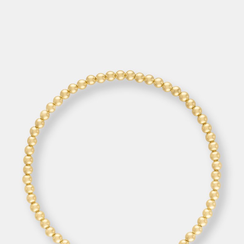 Olivia Le 3mm Gold Bubble Bead Bracelet