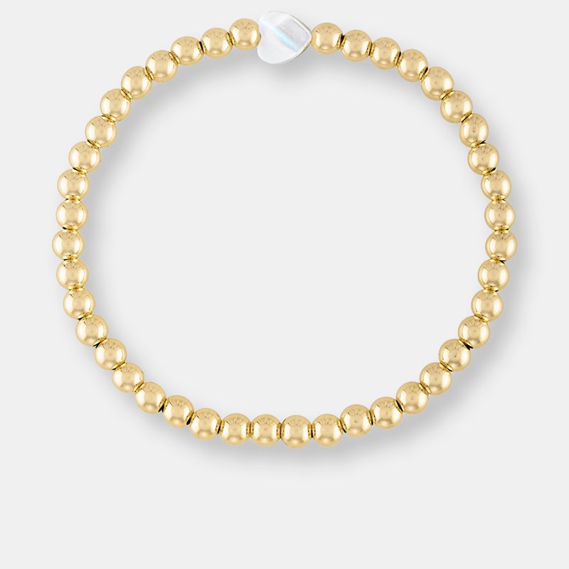 Olivia Le Heart Pearl Gold Bracelet