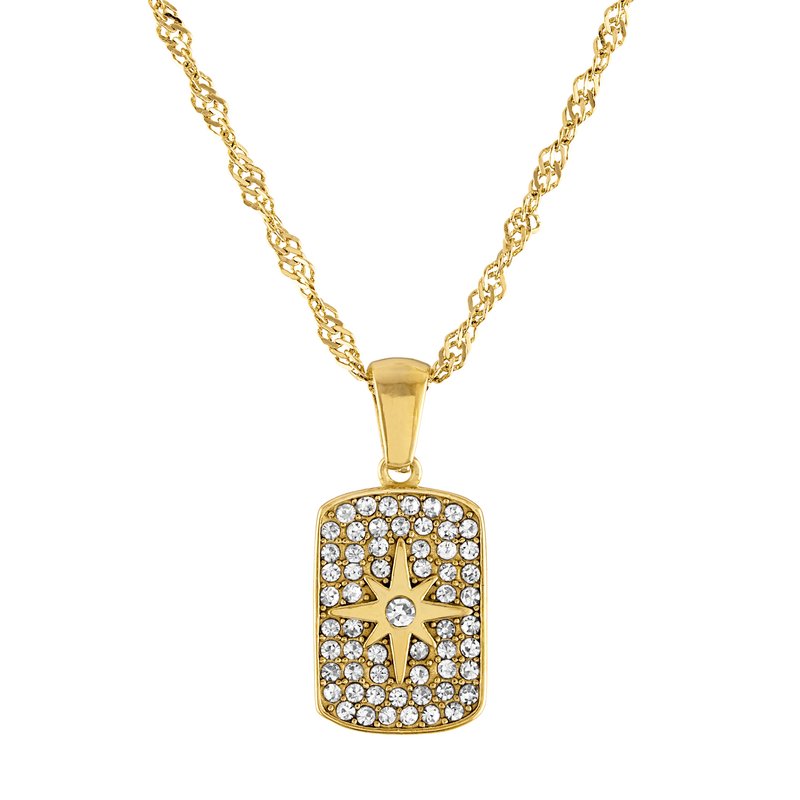Olivia Le Hope Pave Star Pendant Necklace In Gold