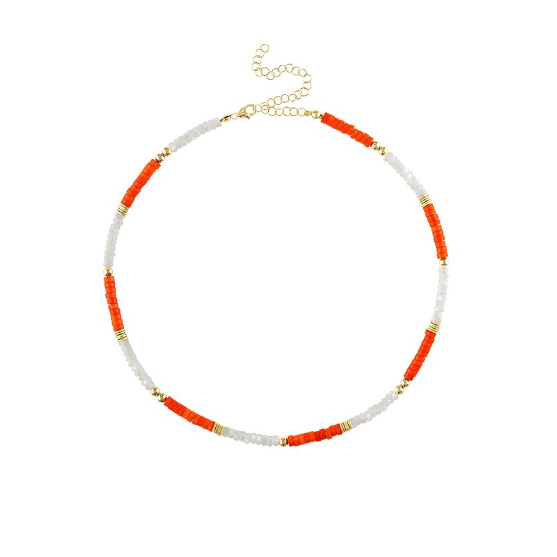 Olivia Le Kaia Beaded Necklace In White