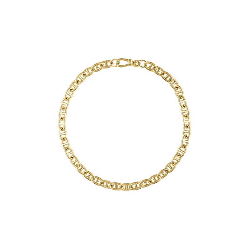 Olivia Le Mini Beverly Links Anklet In Gold