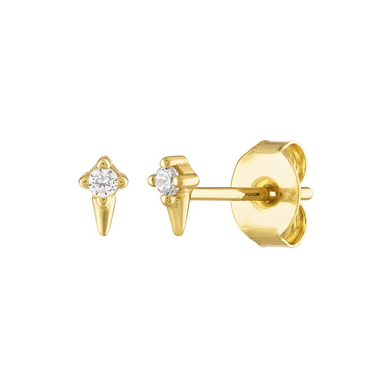 Shop Olivia Le Monroe Stud Spike Earrings In Gold