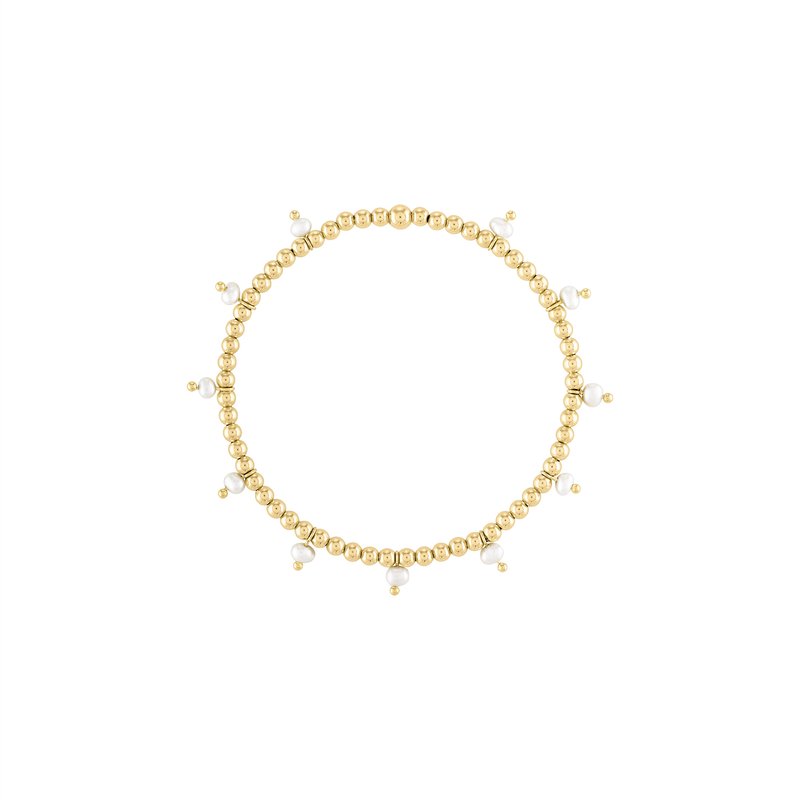 Shop Olivia Le Perla Charm Bracelet In Gold