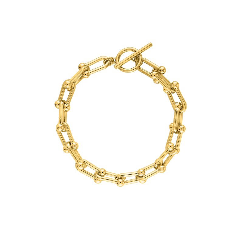 Olivia Le Racquel Links Bracelet In Gold