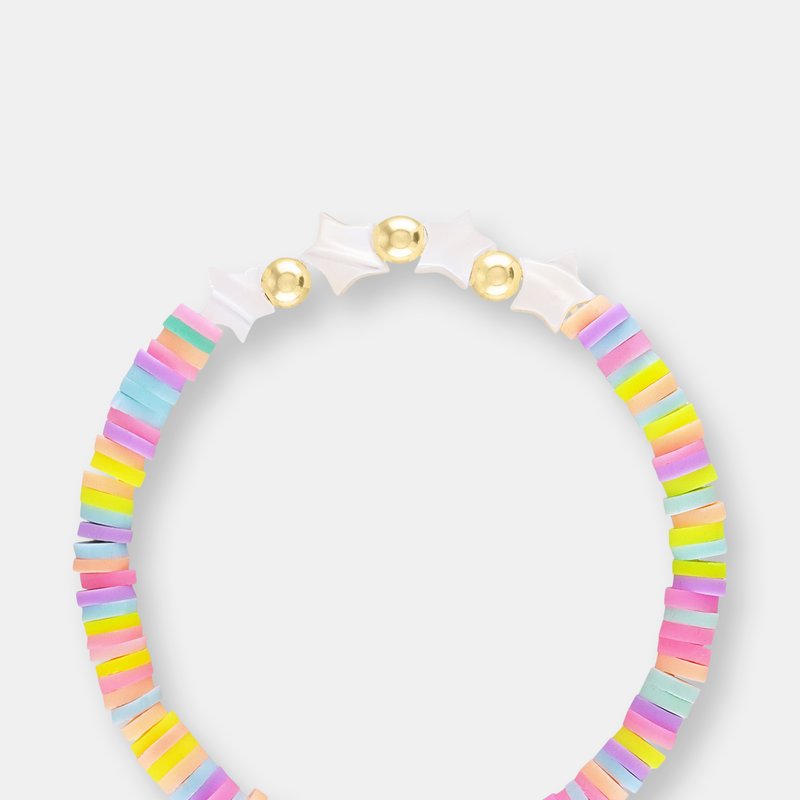 Olivia Le Rio Unicorn Rainbow Star Bracelet In Pink
