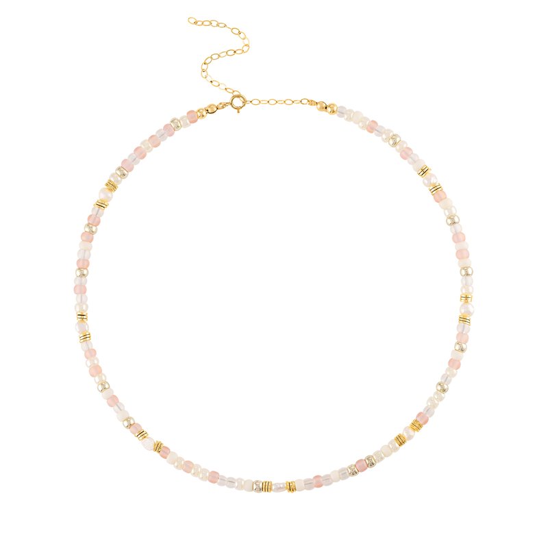 Olivia Le Shimmer Beaded Necklace In Blue