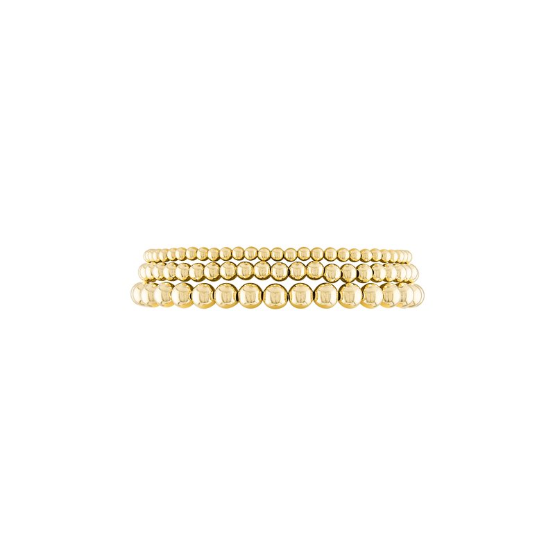 Shop Olivia Le Trio Stack Bracelet Set In Gold