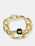 Peridot Bracelet Set - Gold / Sylvie Round Chain Link Bracelet