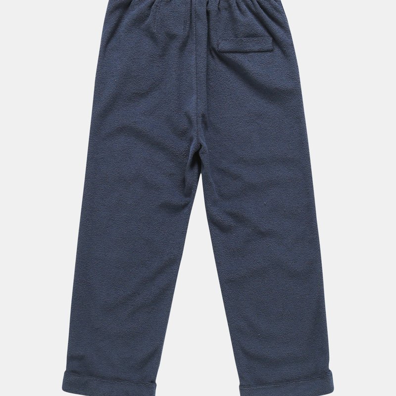 Shop Omamimini Terry Trousers In Blue
