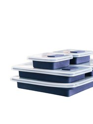 Multifunctional Silicon Cookware Set - Omnipan™ Mega Set - Dark Azure Blue