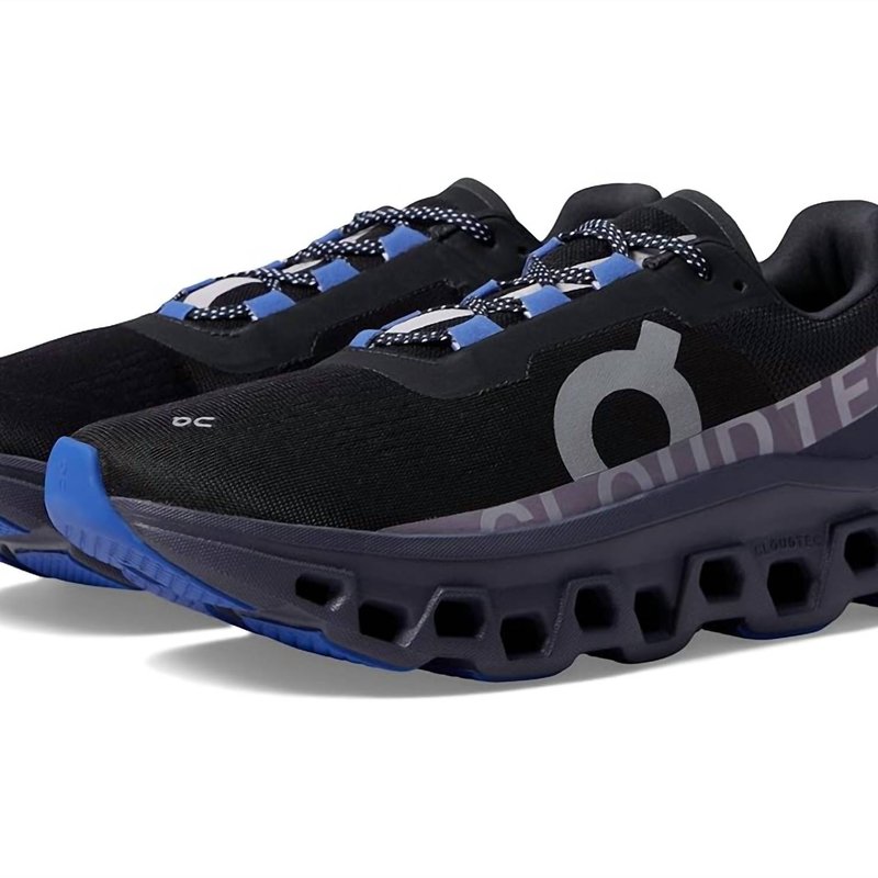 Shop On Running Men's Cloudmonster Running Shoes ( D Width ) In Black