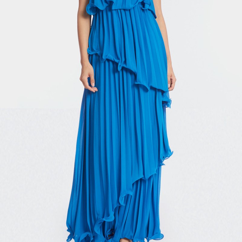 ONE33 SOCIAL THE ARIEL | BLUE PLEATED GOWN