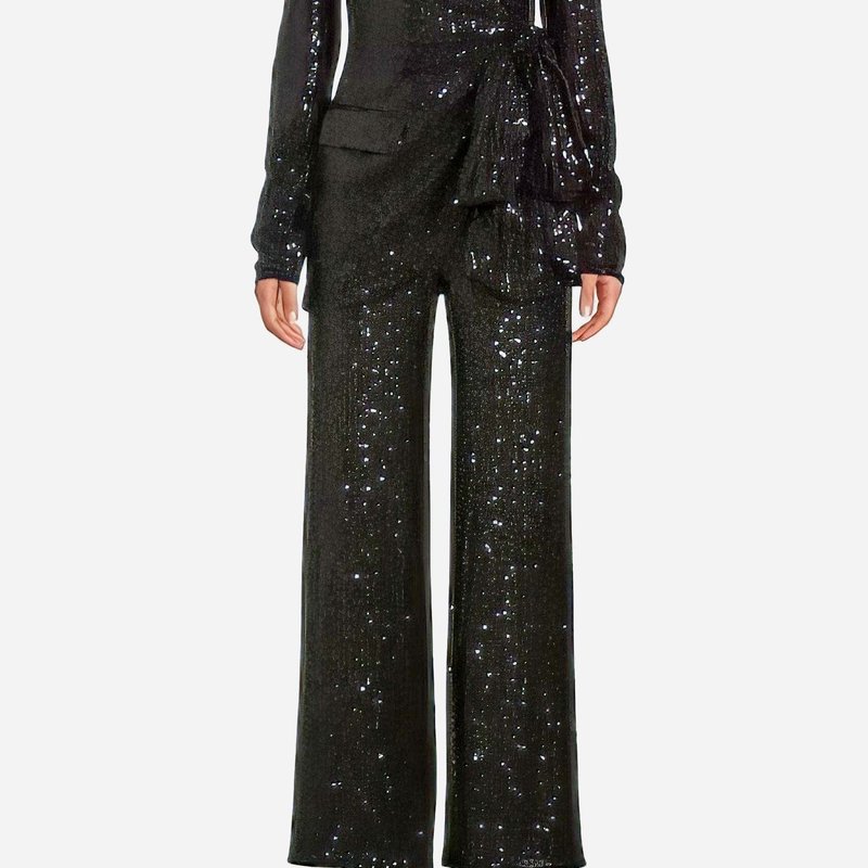 One33 Social The Frankie | Black Sequin Wrap Jacket