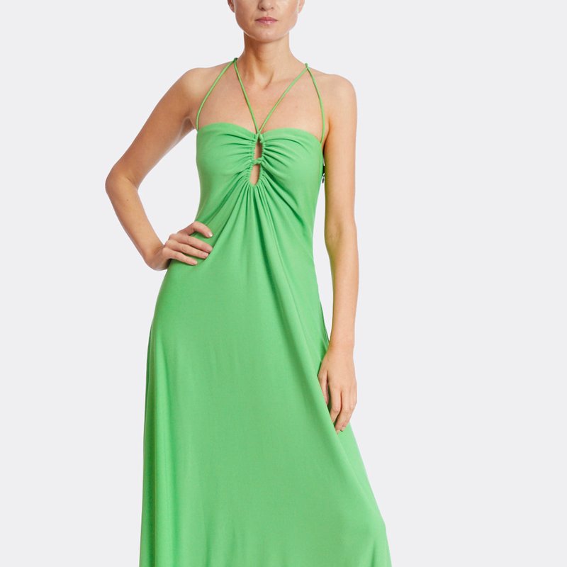 Shop One33 Social The Tabitha | Lux Jersey Maxi Gown In Green