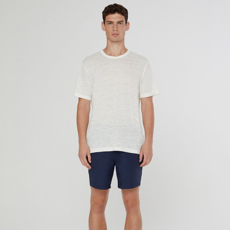 Onia Chad Linen Tee In White