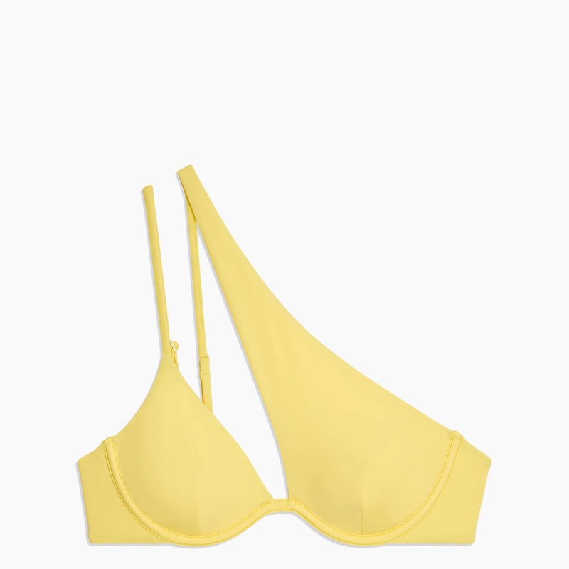 Onia Kaia Tricot Bikini Top In Yellow