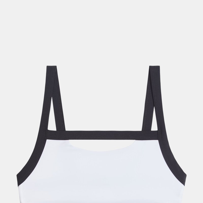 Onia Lina Bikini Top In White Black
