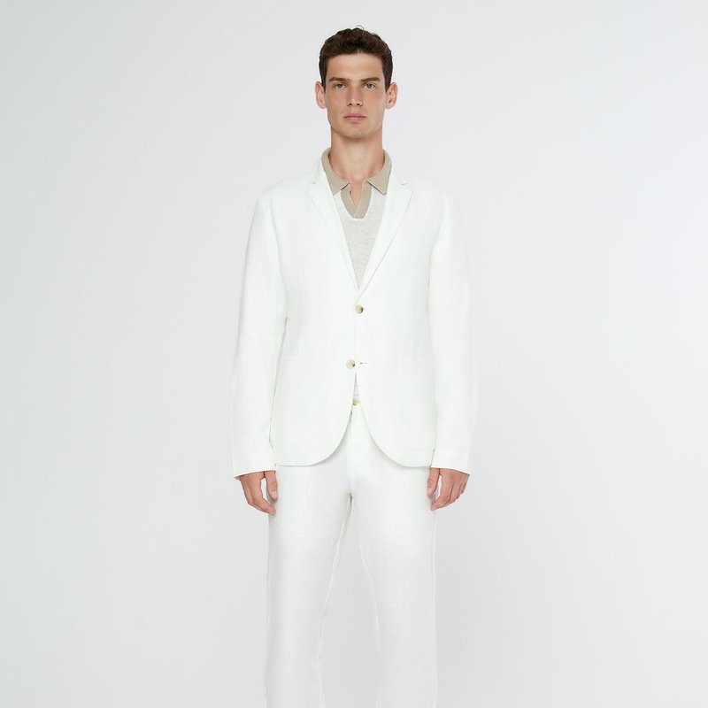 Shop Onia Linen Blazer In White