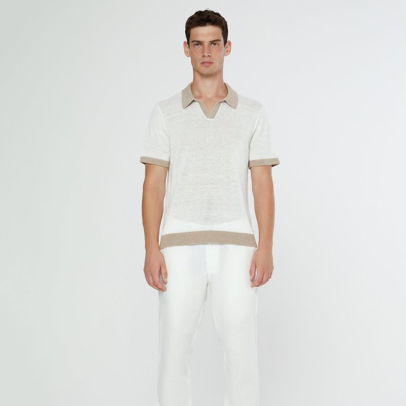 Onia Linen Trouser In White