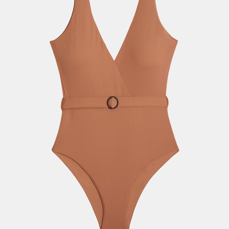 Onia Michelle Belted One-Piece Swimsuit