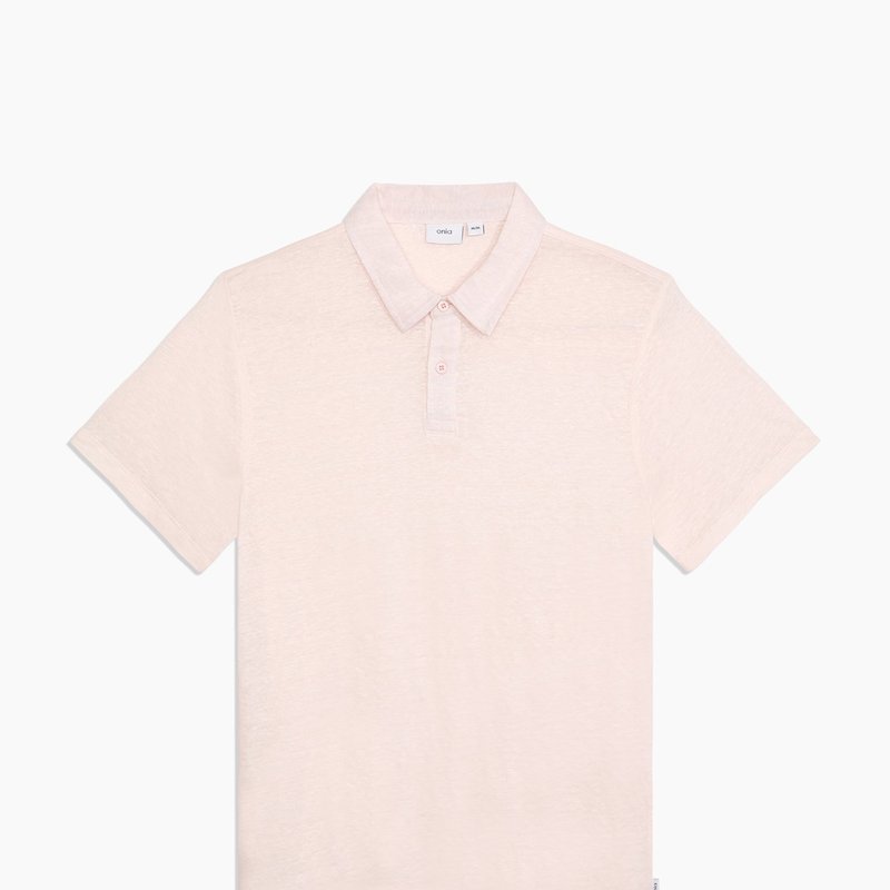 Onia Polo T Shirt In Rose Water