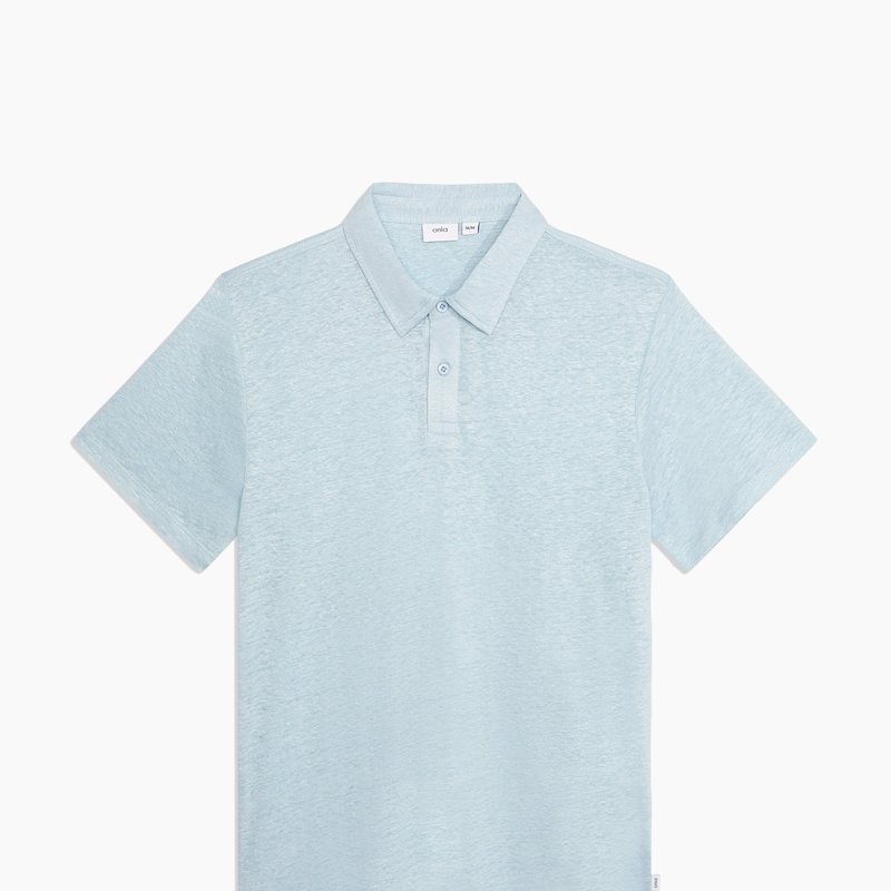 Onia Polo T Shirt In Pastel Blue