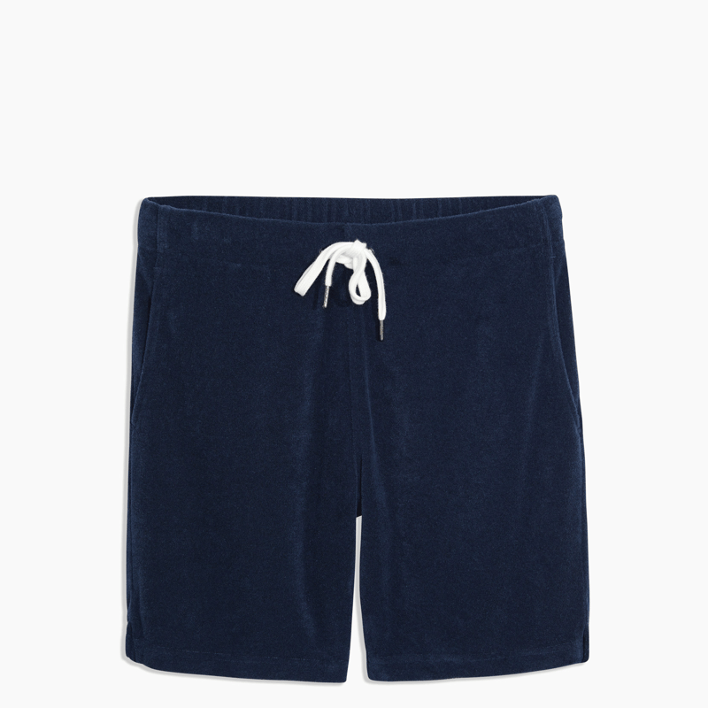 Onia Towel Terry Pull-on Short In Blue