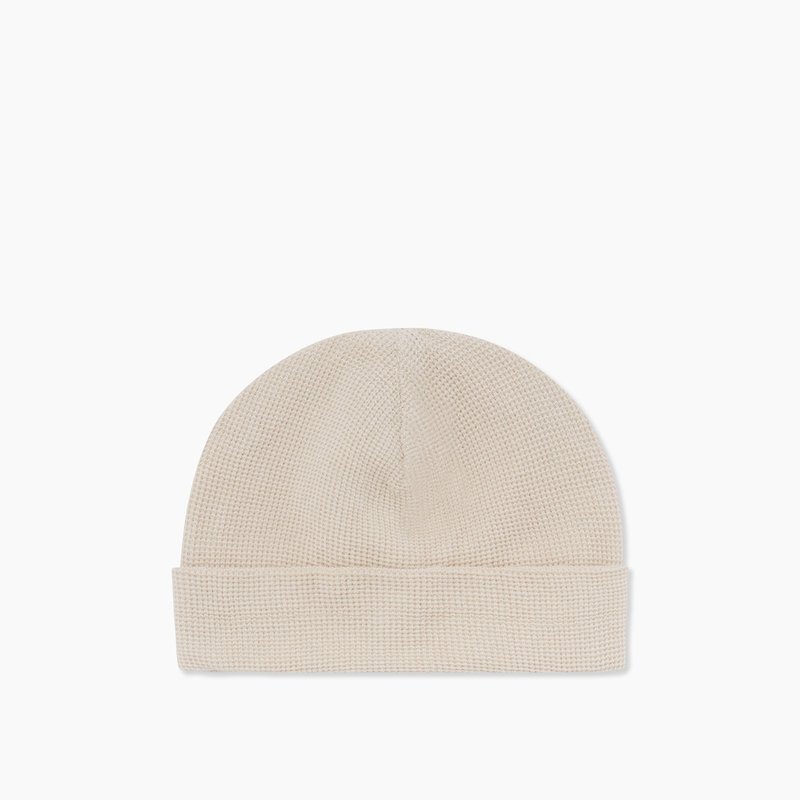 Onia Waffle Cotton Cashmere Beanie In White
