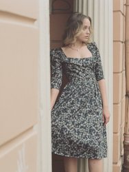Marisol Dress / Black Cotton Floral