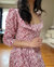 Marisol Dress / Pink (Ruby Red on Milkly White) Cotton Floral