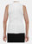 USA Made Ooh La La Women Knit Sleeveless Mock Turtleneck Top Blouse with Cut in Shoulders