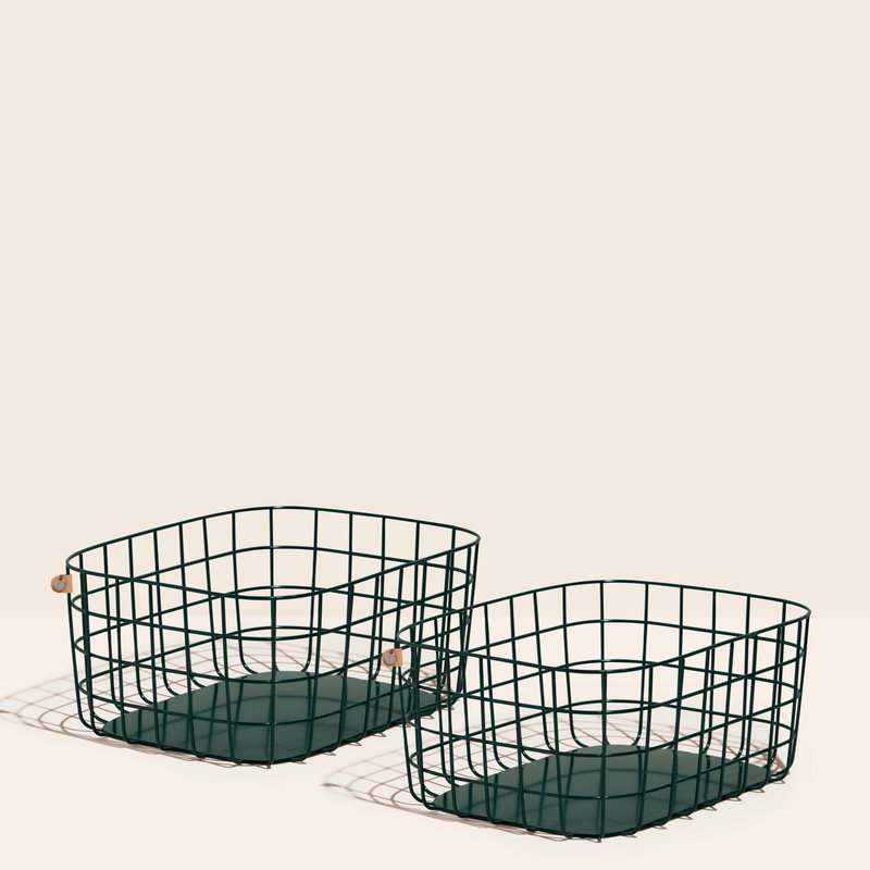 Open Spaces Large Baskets In Green