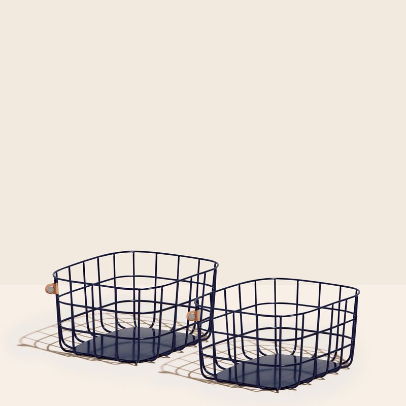 Open Spaces Medium Wire Baskets In Blue