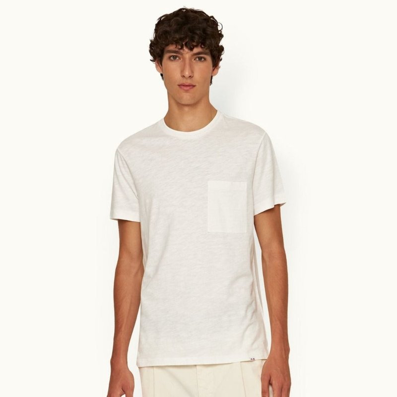 Shop Orlebar Brown Ob Classic Tee Gd Sea Mist I In White
